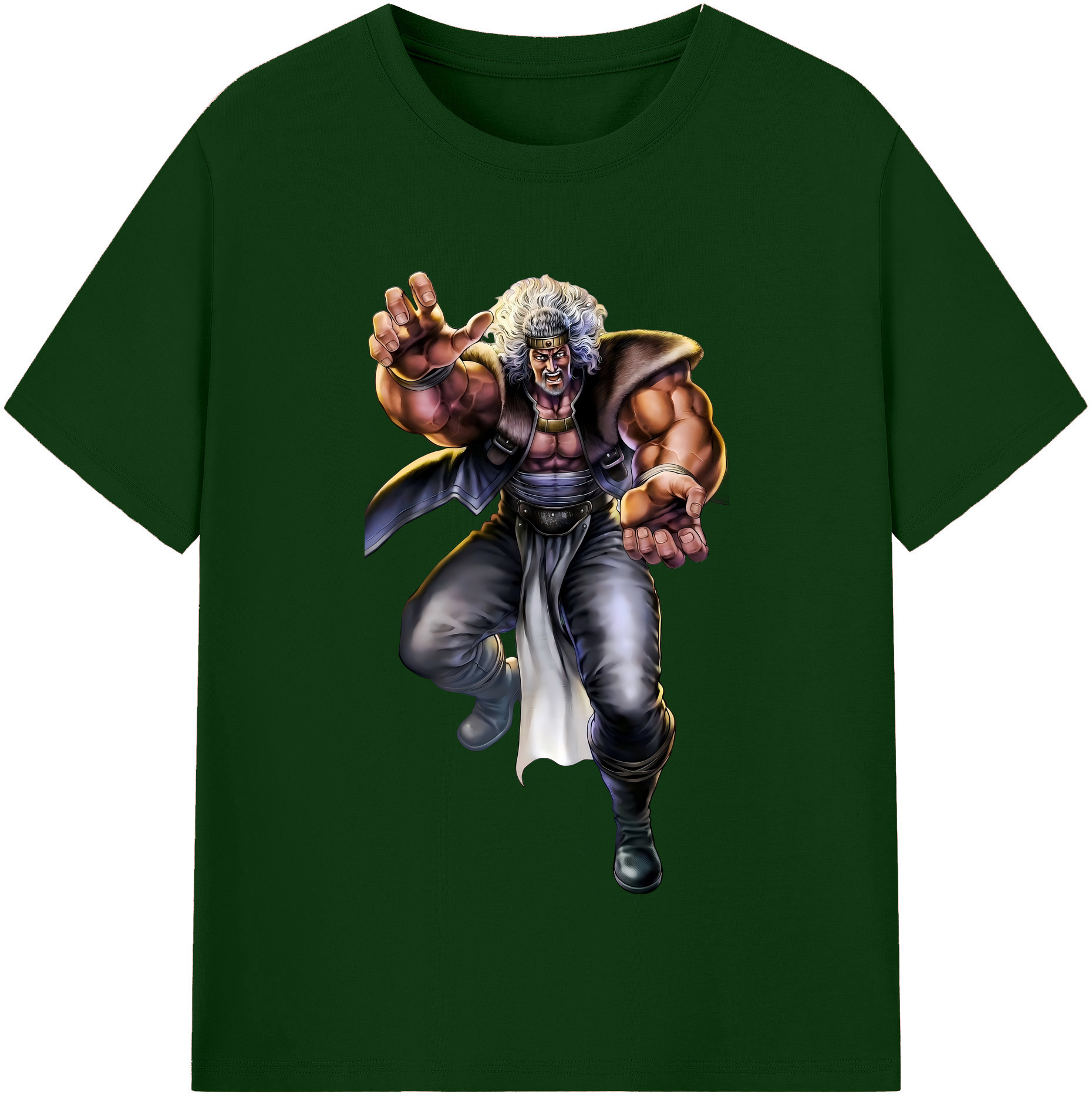 （画像用） 北斗の拳 Fist of the North Star 綿100％半袖Tシャツ（フロントプリント）